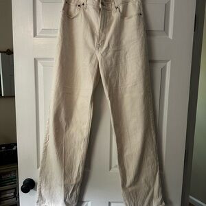 Abercrombie & Fitch Beige Straight Jeans
